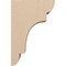 Ekena Millwork 6"W x 12"D x 18"H Classic New Brighton Rough Cedar Woodgrain TimberThane Corbel, Primed Tan CORUR06X12X18NEBRCPR - alternate 3